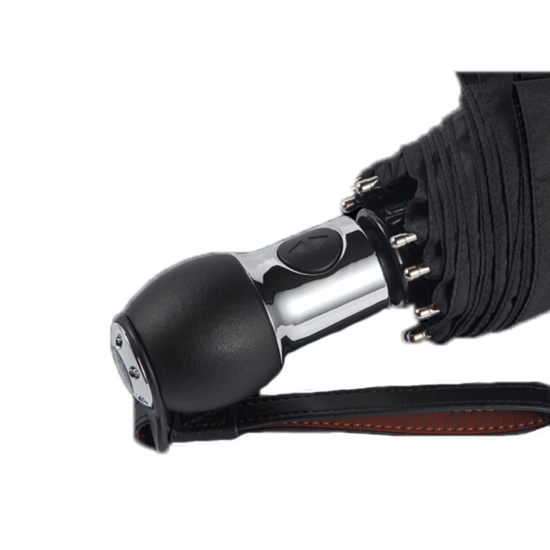 10骨全自动伞男女折叠三折伞大号加固车商务用伞两用超抗风晴雨伞|ms