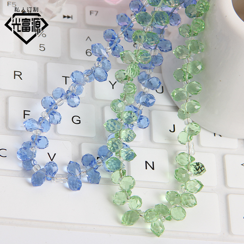 three dimensional glass accessory drop-shaped handmade