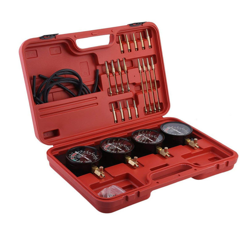 Medidor de cuatro juntas, carburador de motocicleta medidor de equilibrio de cuatro cilindros, herramienta de detección automática, medidor de presión del tanque de agua