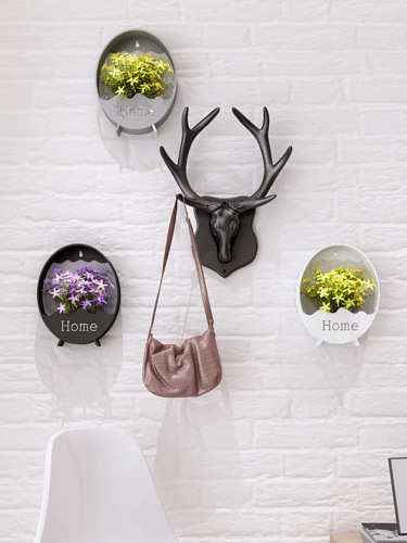 Creative wall-mounted planter without drilling for living room walls, green plant walls, simulated plants for restaurant baskets