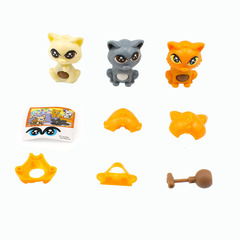 The new assembly kit cute cat toy that can shake its head, small toy that can hold fortune cookies, small wholesale.