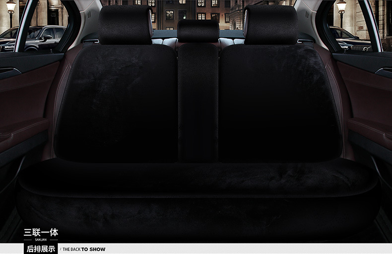 New Car Seat Cover Full Surround Winter Plush Warm Car Seat Cover