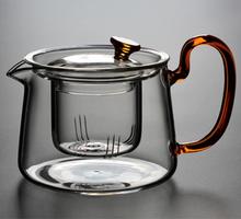 批发家用透明玻璃茶壶茶具加厚过滤可加热煮茶器泡茶壶彩把煮茶器