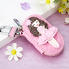 High-end cartoon key bag, shoulder bag, cute car keys, genuine leather, South Korea