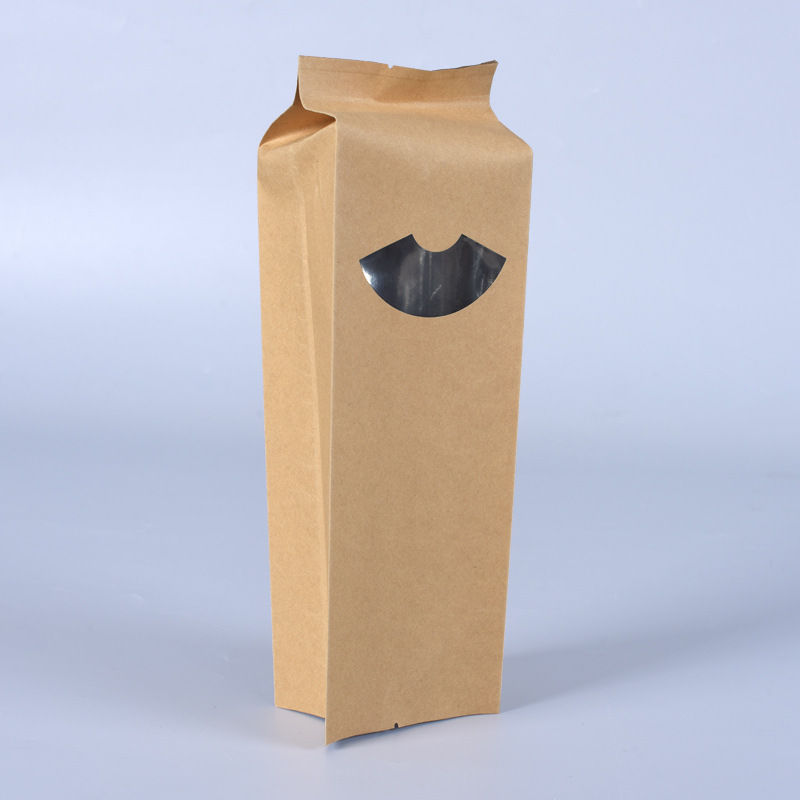 铝膜茶叶风琴袋 批发通用牛皮纸袋 牛皮纸风琴袋 食品包装袋