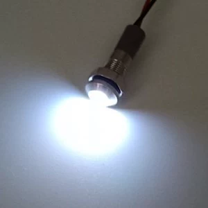 LED металлический индикаторный светильник, зеленые огни нержавеющая сталь, 6мм, 3в, 6в, 12в, 24в, 220в