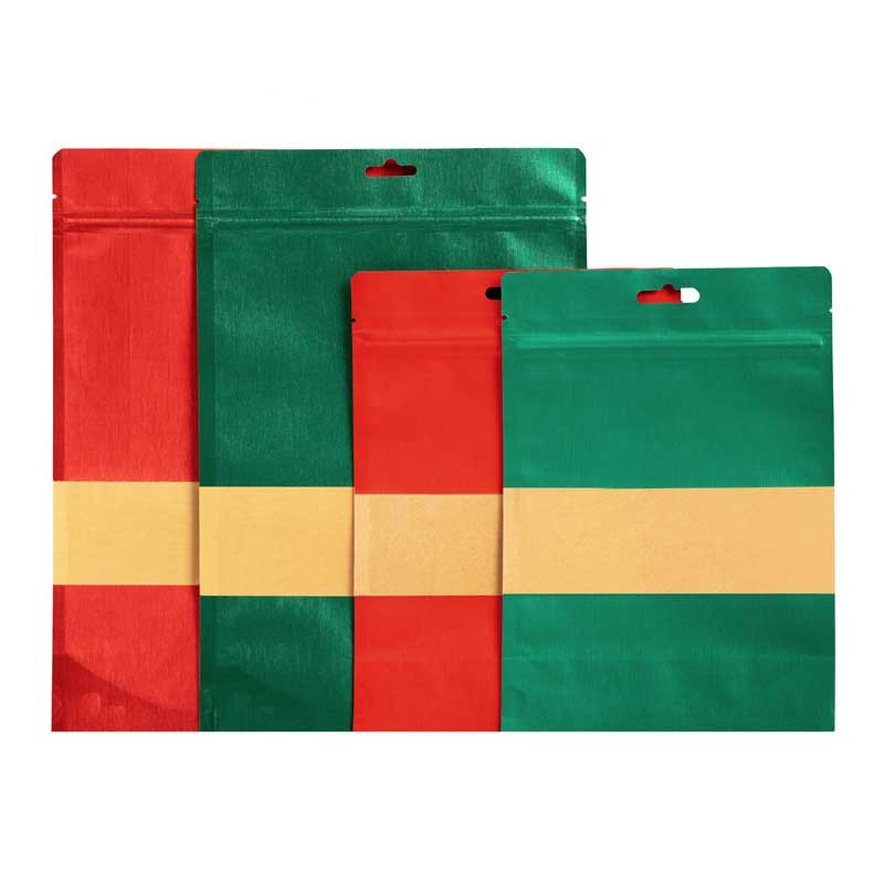 食品镭射牛皮纸袋自封自立开窗包装袋定做绿色食品环保塑料袋牛皮