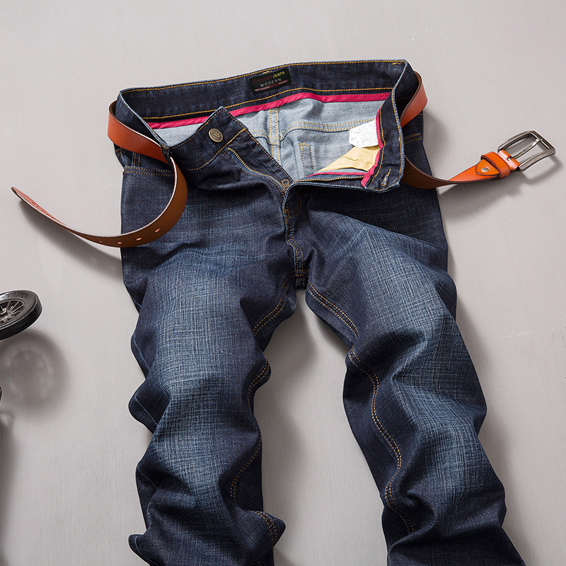 jeans 2018黑色牛仔裤男士韩版潮流修身直筒休闲春季 宽松长裤子