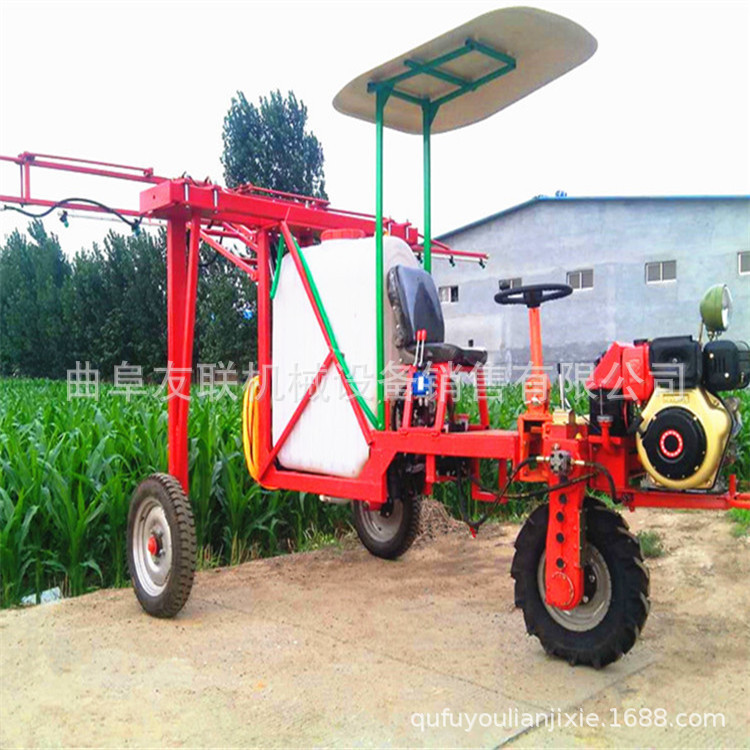 三轮车自走式农田打药机 小麦杀虫喷药机 三轮车座驾式喷雾机03