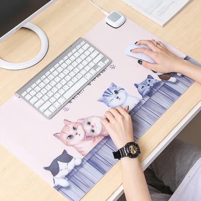 Chang Chi 24V Table mat Warm table computer fever Table mat Cartoon Desktop Heating Pad electrothermal Hand Pad