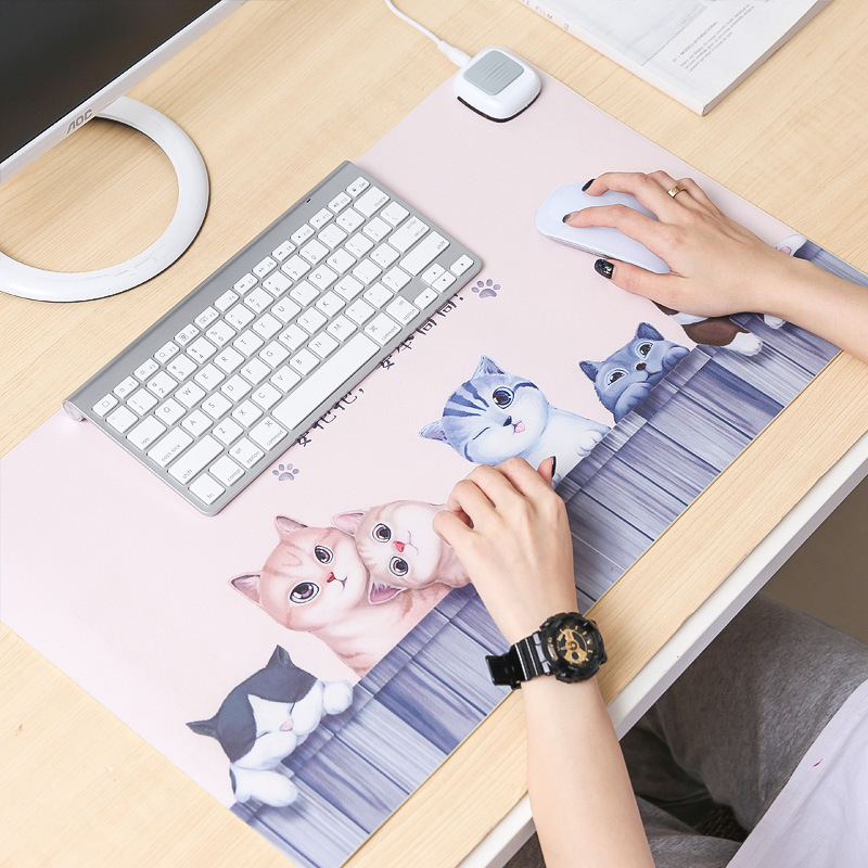 Chang Chi 24V Table mat Warm table computer fever Table mat Cartoon Desktop Heating Pad electrothermal Hand Pad