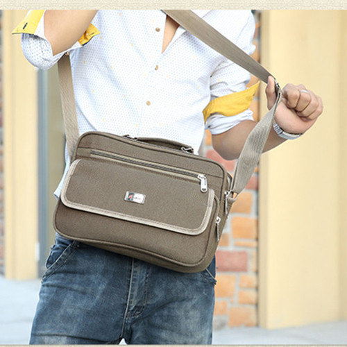 Large quantity discount men's handbag multifunctional versatile crossbody bag unisex wallet coin purse casual shoulder bag