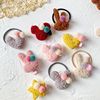 Children's cute cartoon hair accessory, hairgrip, ball head, hair rope heart-shaped