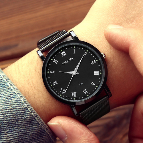 A unisex, South Korean-style, trendy, waterproof, fashionable, new forest-inspired watch with a non-mechanical quartz expression couple watch.