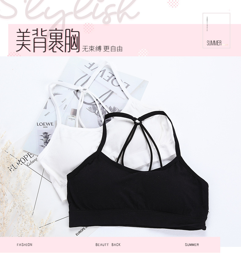 All-season sexy parachute beauty back wrap bra, anti-glare, moisture-wicking, comfortable and breathable sports bra detail image 1