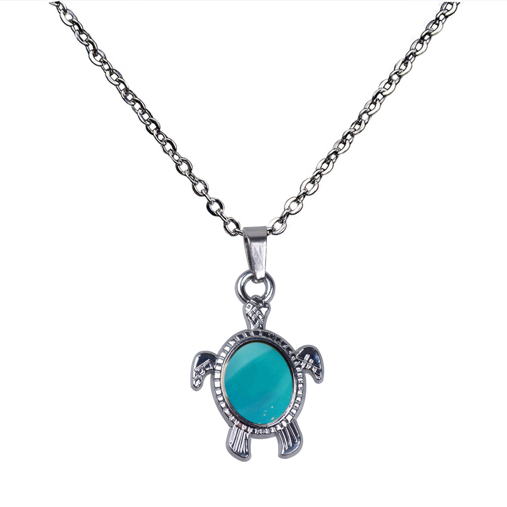 Small Turtle Stainless Steel Necklace display picture 7