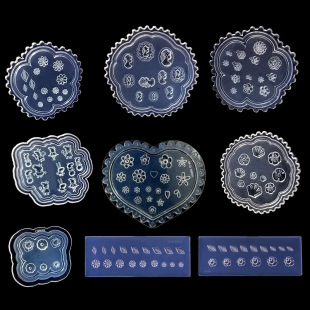 Japan New Flower Silicone Mold Daisy Small Petals Leaf Nail Grinding Tool Custom Nail Gel Dropping Mold