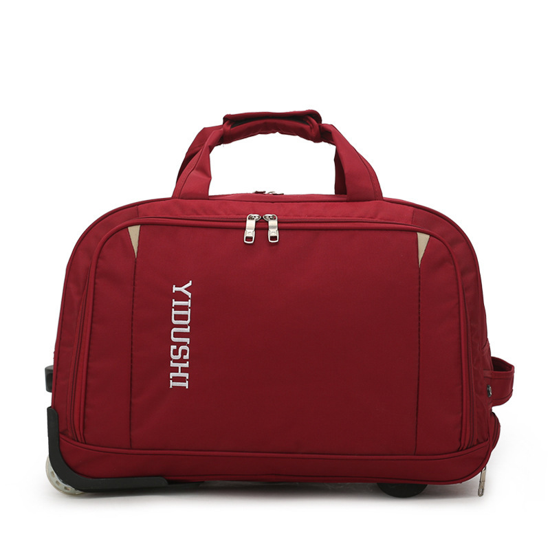 廠家直銷大容量手提行李包短途可折疊男士拉杆包真絲防水批發