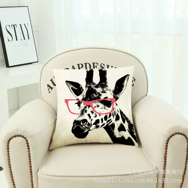 Cartoon summer pillow, fresh seat, sofa, pillowcase