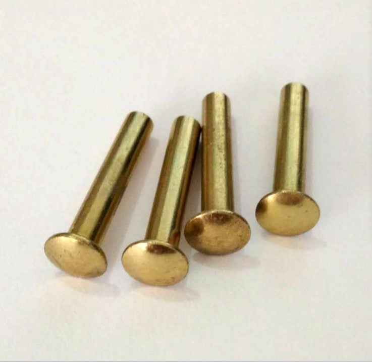厂家供应现货供应2*4铜铆钉 服饰配件铆钉 管状空心铆钉