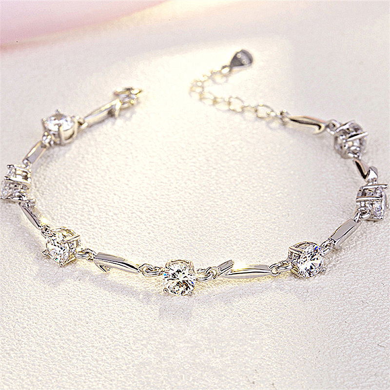 fashionable platinum bracelet