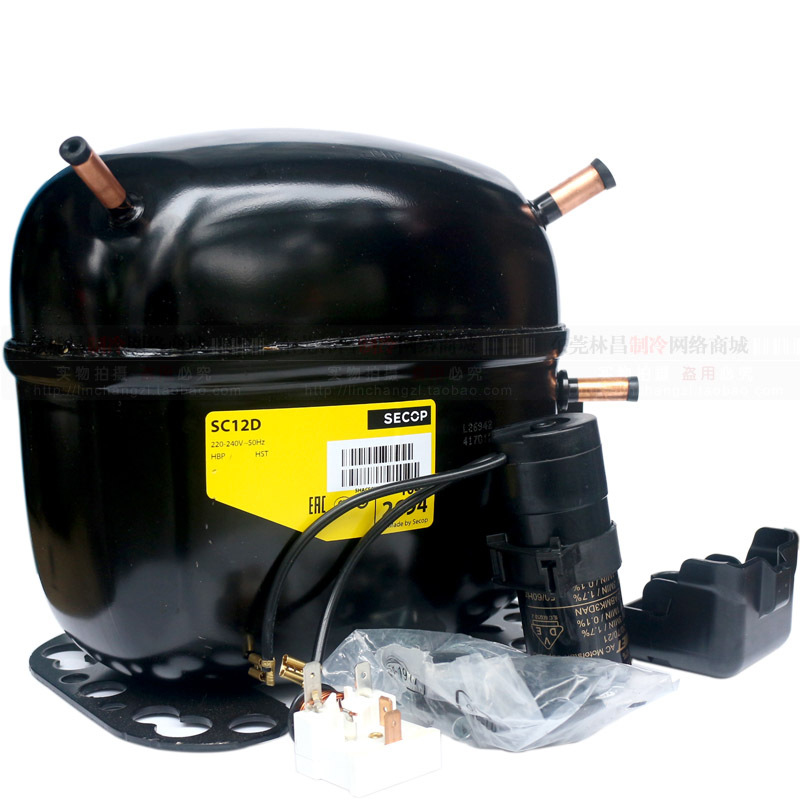 思科普SECOP压缩机 SC12D SC15D R22 低温冷柜制冷压缩机