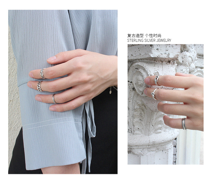 Korean sterling silver opening ring wholesale