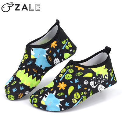 亞馬遜跨境貨源 兒童速幹沙灘鞋防滑遊泳鞋 潛水貼膚水鞋來圖定制