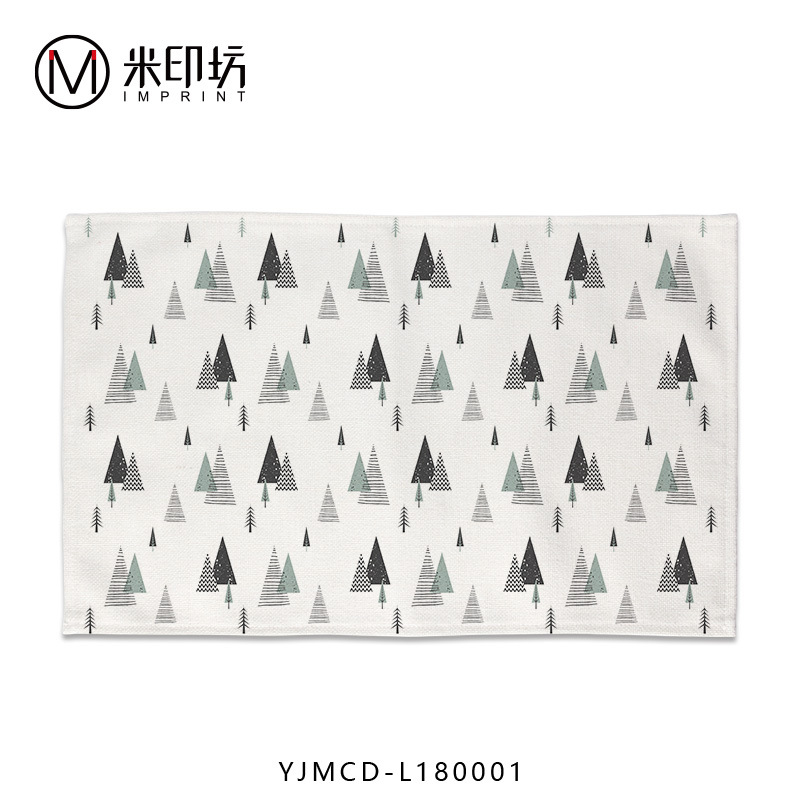 簡約小清新拍照背景餐布盤子棉麻碗墊 擺拍布藝西餐桌墊美食餐墊