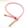 3D hard gold gold hard silver accessories free adjustment of Milan line bracelet DIY large hole bead beaded accessories