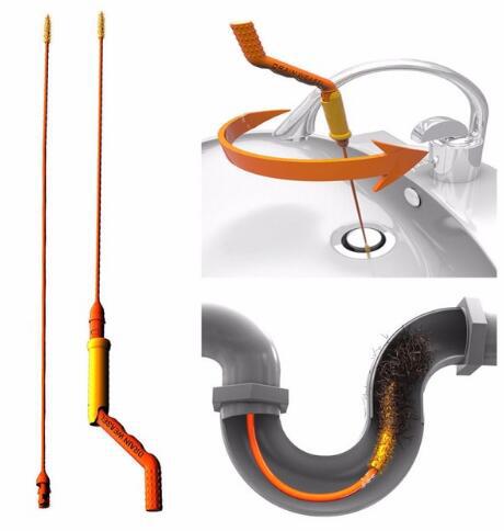 疏通神器 浴盆疏通器 管道清洁器 清理管道器 DRAIN WEASEL PLUS