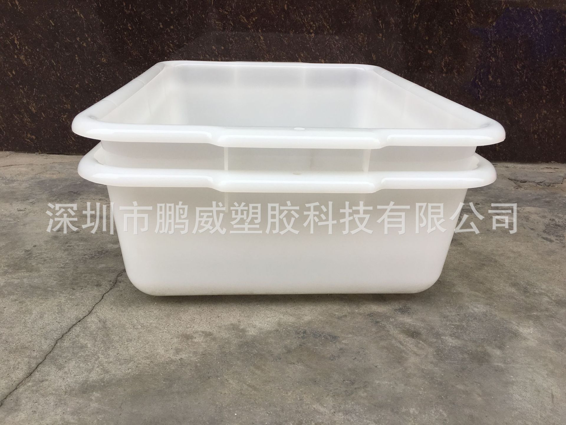 鹏威畅销南京塑料大白盆 食品蔬菜收纳盆 环保级海鲜配送大白盆