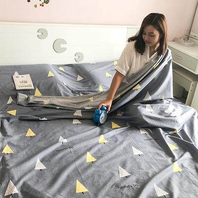 纯棉旅行出差酒店隔脏睡袋学生成人单双人加大火车卧铺便携睡袋|ru