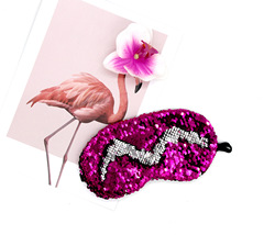Cross-border e-commerce best-selling dual-color reversible shiny mermaid eye mask scales travel eye mask gift wholesale