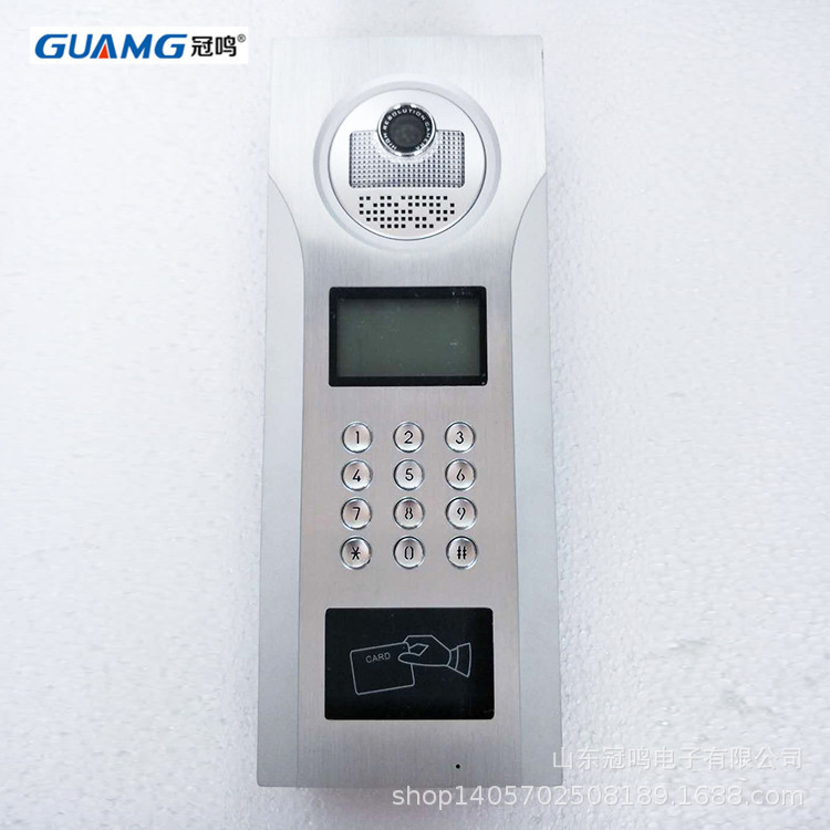 冠鸣外观尺寸3651405.5安装尺寸3451285.免提可视对讲机音质好|ms