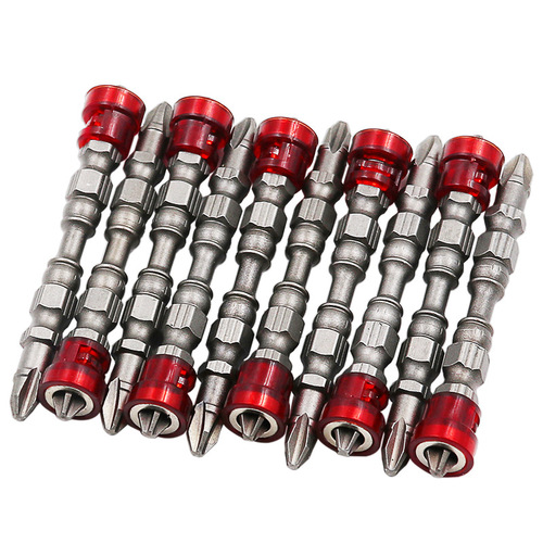 Single-head double-head magnetic screwdriver bit Factory price wholesale electric screwdriver wind bit Nunchuck strong magnetic cross bit
