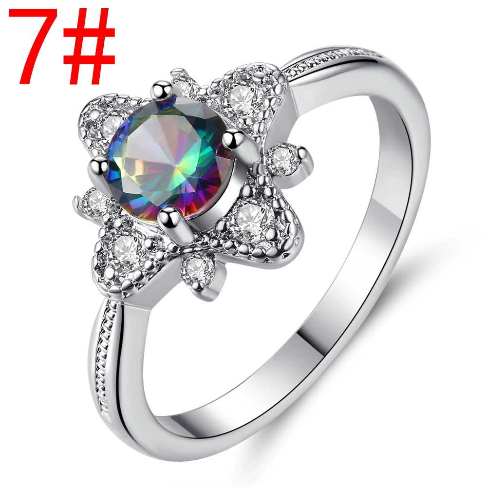 Small design zirconium, ring with stone, Amazon, for import, light luxury style, trend of season, wholesale