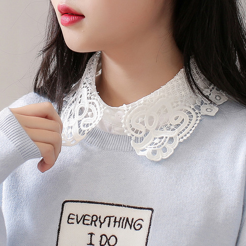 Fake collar Detachable Blouse Dickey Collar False Collar Chinese women fake collar accessories embroidered bud shirt false collar small Lapel versatile blouse false collar