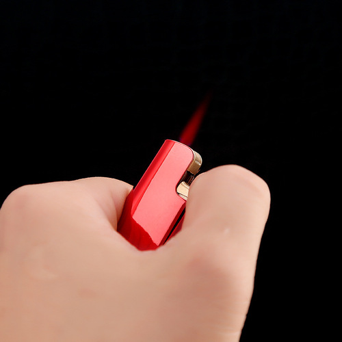 Promotional 528 New Model Electric Windproof Lighter with Electroplated Metal and Logo Printed Gas lighter