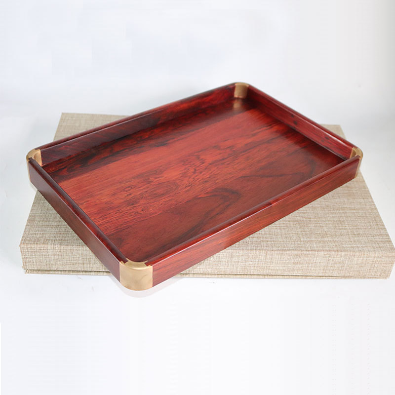 Mahogany tea tray solid wood pallets Tuxiang tray Wencheng tray Red…