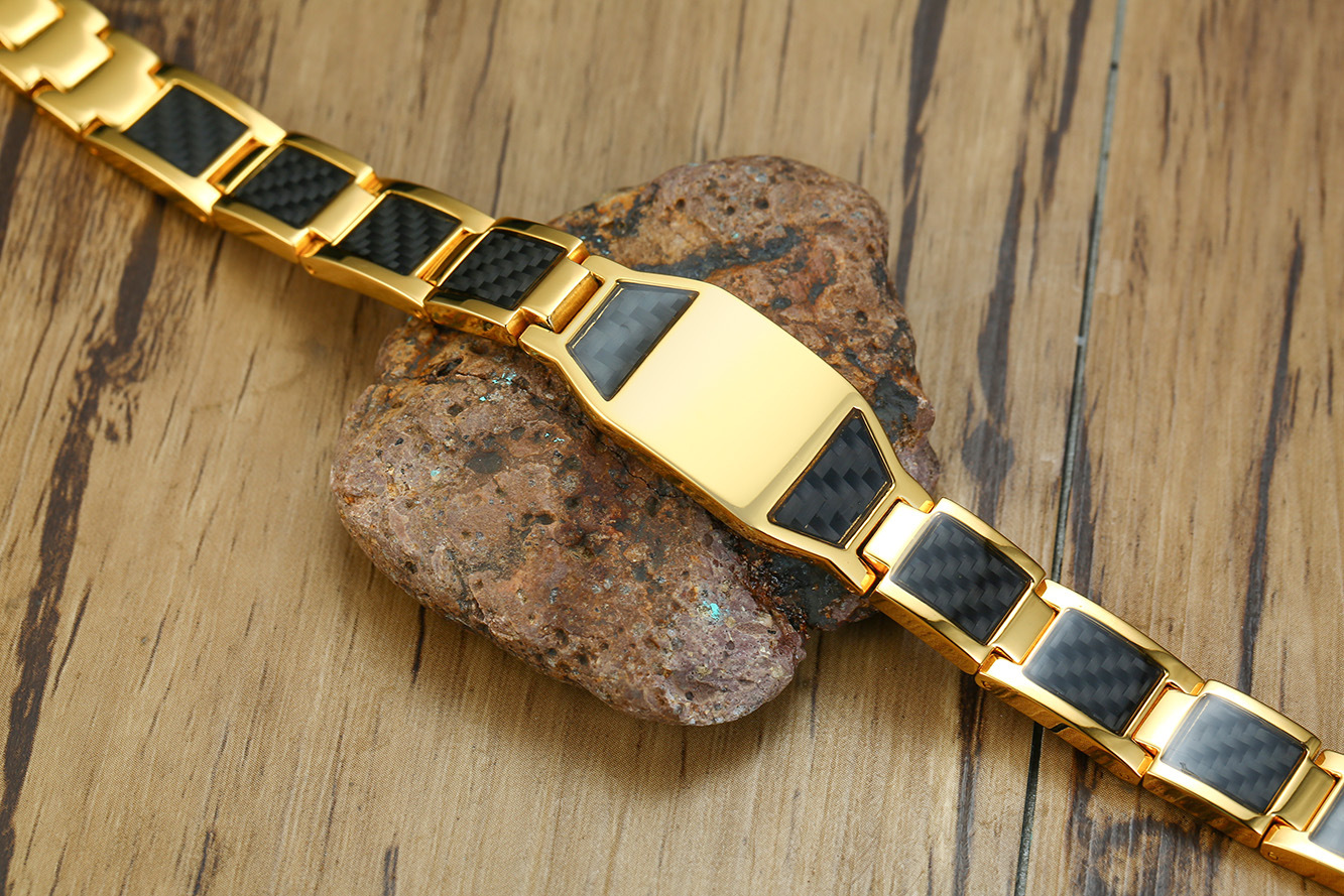 Mode Kreuzen Titan Stahl Armbänder Überzug Edelstahl Armbänder display picture 10