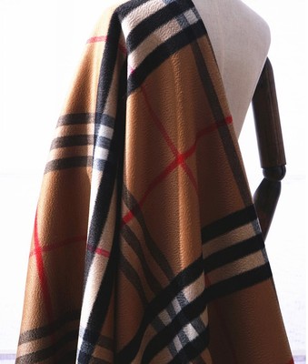 goods in stock Two-sided Wool Water ripples classic Burberry Ballet lattice Two-sided Cashmere overcoat Fabric wool cloth