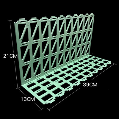 超市果蔬护栏 加厚PP塑料卡扣式水果堆头保护挡板 蔬菜生鲜网隔板
