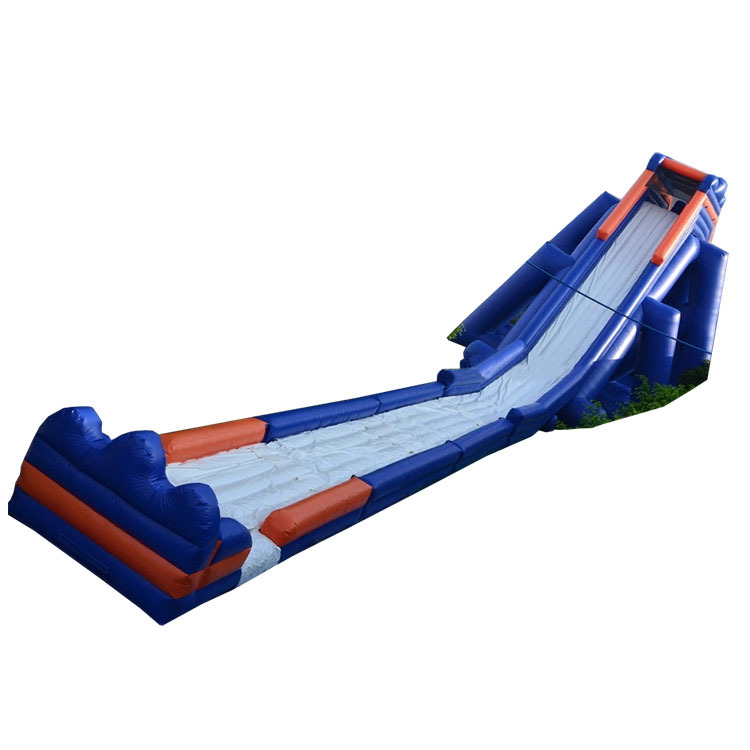 直销新款水上乐园充气鲨鱼滑梯超长道飞龙头城市水滑梯厂家