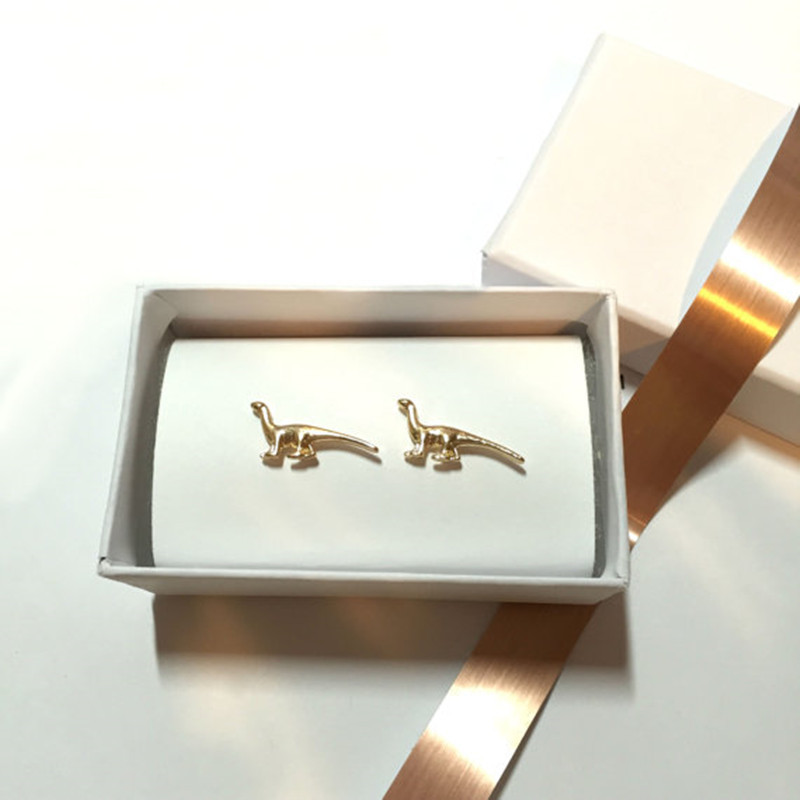 Earrings Gold Plated Silver Dinosaur Little Monster Earrings Wholesale display picture 36