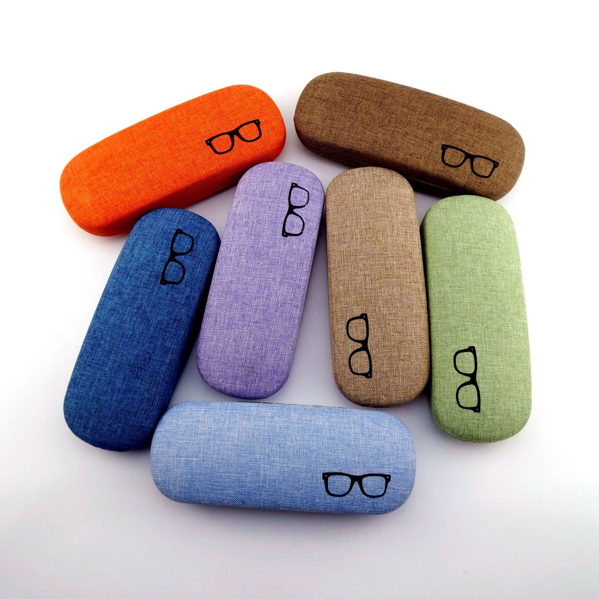 [Wholesale in stock] Glasses case linen...