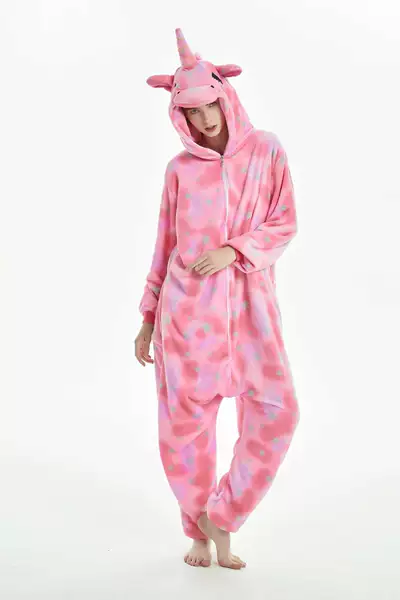 Eye-closed Pink Sky Horse