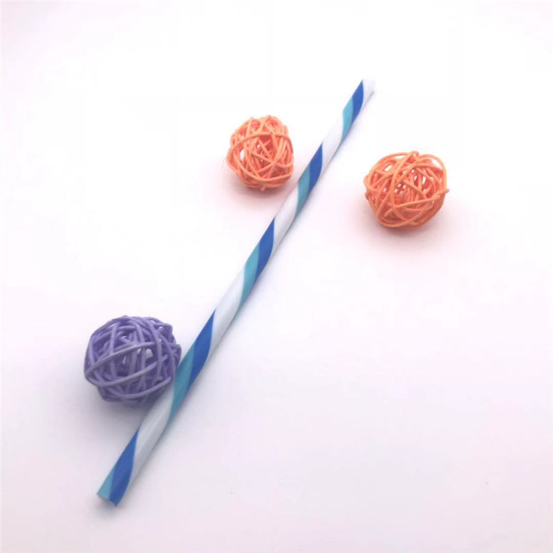 厂家大量出售PP三色条纹吸管 精美彩色吸管可循环使用