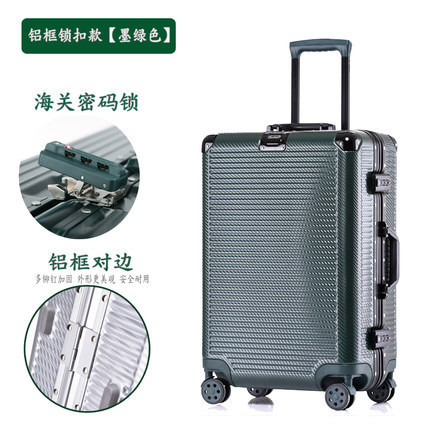 Trolley Case Men's Luggage Aluminum Frame Suitcase Universal Wheel Female 29 Student Password Box 24 Leather Case Korean Style 821 Trolley Case Men's Luggage Aluminum Frame Suitcase Universal Wheel Female 29 Student Password Box 24 Leather Case Korean Style 821
