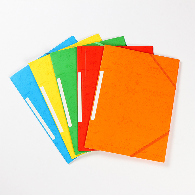 可A4创意纸质文件夹 时尚文件资料袋档案袋彩色收纳袋文件夹